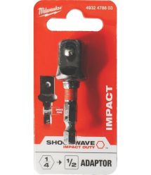Milwaukee Переходник ShW, с 1/4'' Hex на 1/2'', для торцевых головок