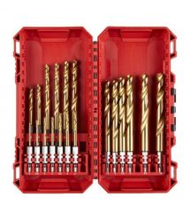 Milwaukee Набор сверл по металлу RedHEX Shockwave HSS-TiN, 19шт, 2-10мм, кейс