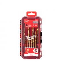 Milwaukee Набор сверл по металлу RedHEX Shockwave HSS-TiN, 10шт, 3-10мм, кейс