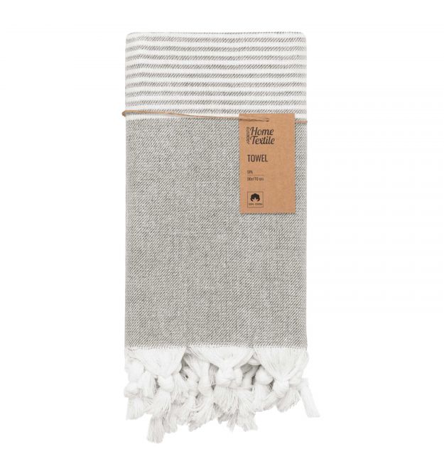 ARDESTO Полотенце SPA 90х170см, 100% хлопок, серый темный