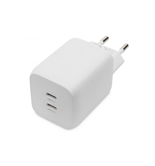 Digitus Зарядное устройство 2хUSB-C, 65W, GaN Digitus Зарядное устройство 2хUSB-C, 65W, GaN