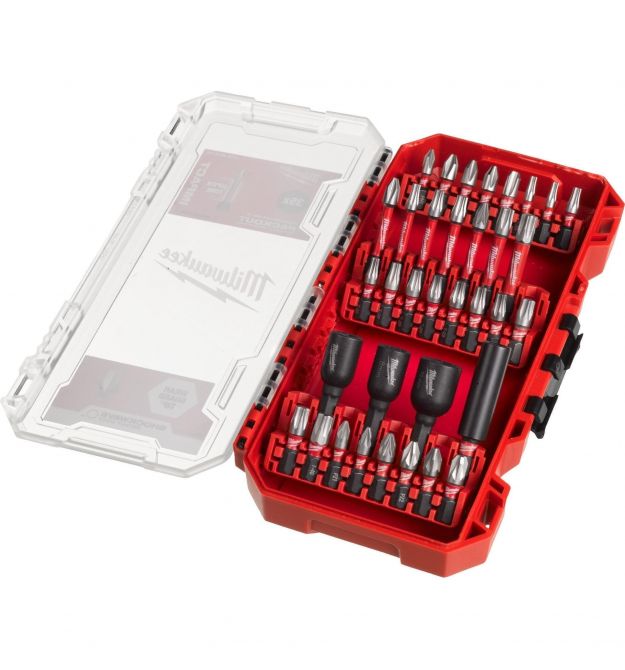 Milwaukee Биты Shockwave, набор 35шт, кейс