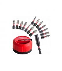 Milwaukee Биты Shockwave, набор 15шт, сталь, кейс