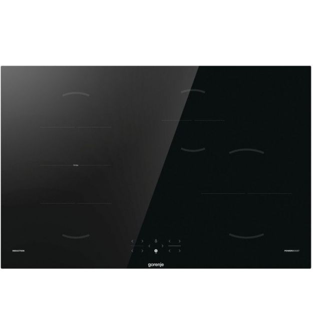 Gorenje Варочная поверхность Gorenje индукционная, 80см, PowerBoost, TouchControl, обьединение конфорок, черный