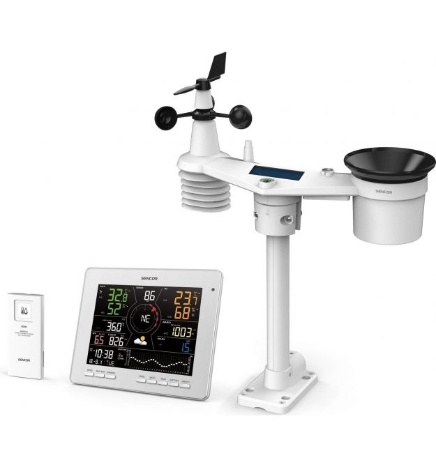 Sencor Метеостанция Sencor, внутр/наруж измерение, темп-ра, влажность, время,