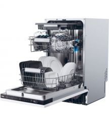 Haier Посудомоечная машина Haier встраиваемая, 10компл., A+++, 45см, дисплей, инвертор, 3я корзина, белый