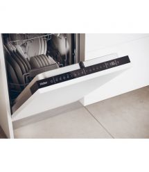 Haier Посудомоечная машина Haier встраиваемая, 10компл., A+++, 45см, дисплей, инвертор, 3я корзина, белый