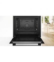 Bosch Духовой шкаф Bosch электрический, 71л, A+, дисплей, конвекция, пиролиз, телескопические направляющие, нержавейна