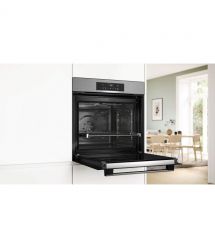 Bosch Духовой шкаф Bosch электрический, 71л, A+, дисплей, конвекция, пиролиз, телескопические направляющие, нержавейна