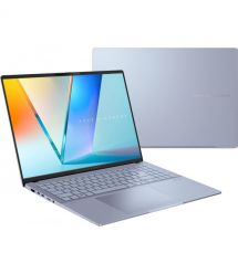 ASUS Ноутбук Vivobook S 16 S5606CA-RI142W 16" 3K OLED, Intel Ultra 7 255H, 32GB, F1TB, UMA, Win11, Голубой