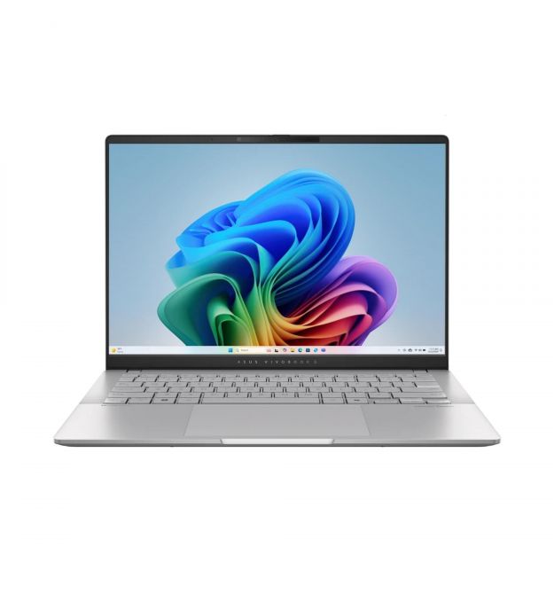 ASUS Ноутбук Vivobook S 14 M5406NA-QD080 14" WUXGA OLED, AMD R5-7535HS, 16GB, F512GB, UMA, NoOS, Серебристый