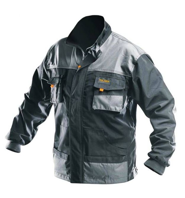 Tolsen Куртка рабочая, усиленная, L(52), серый