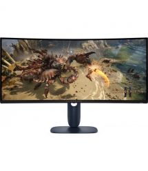 Dell Монитор 34" AW3425DWM 2xHDMI, DP, USB, VA, 3440x1440, 21:9, 180Hz, 1ms, DCI-P3 95%, CURVED, Adaptive-Sync, HDR 400