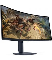 Dell Монитор 34" AW3425DWM 2xHDMI, DP, USB, VA, 3440x1440, 21:9, 180Hz, 1ms, DCI-P3 95%, CURVED, Adaptive-Sync, HDR 400