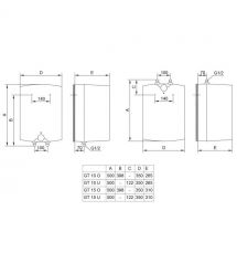 Tiki Водонагреватель GT10U/B9 10 л, под мойкой, A, 700187