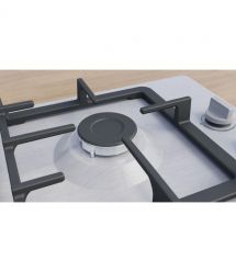 Bosch Варочная поверхность Bosch газовая, 60см, чугун, WOK, нерж