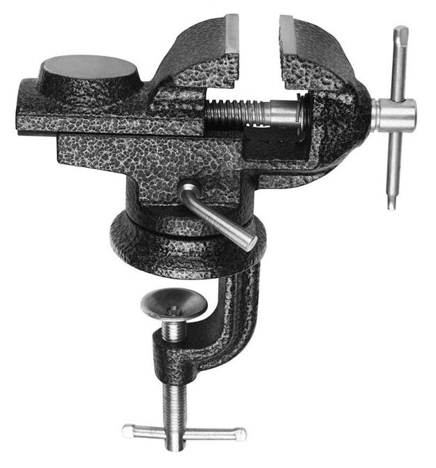 Tolsen Тиски, поворотные, сталь, 50мм, с наковальней