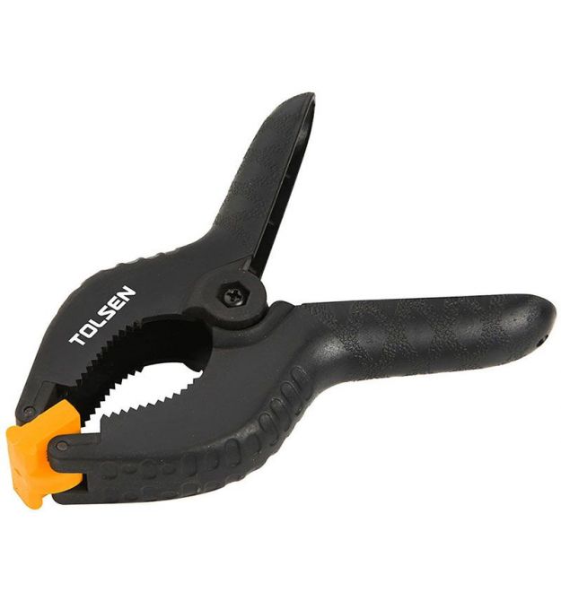 Tolsen Струбцина, зажим пружинный, пластик, 150мм