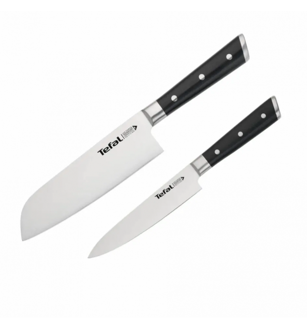 Tefal Набор ножей Ice Force, 2шт, нержавеющая сталь, пластик, черный