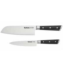 Tefal Набор ножей Ice Force, 2шт, нержавеющая сталь, пластик, черный