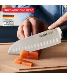 Tefal Набор ножей Ice Force, 2шт, нержавеющая сталь, пластик, черный