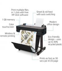 HP Принтер HP DesignJet T630 24" с Wi-Fi