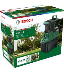 Bosch Измельчитель садовый AXT22D 2200Вт 40 об/мин 38мм 53 л. 31.3кг режущая система Turbine-Cut низкошумная