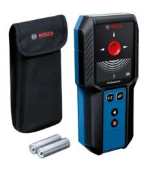 Bosch Детектор аккумуляторный GMS 120-27 Professional до 120мм, 2ААх1.5В, IP54, чехол, 0.24кг