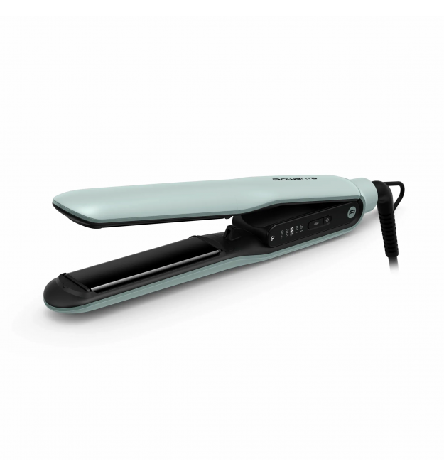 Rowenta Випрямитель Thermoglide, темп.режимов-5, 150-230С, дисплей, ионизация, титан, светло-зеленый