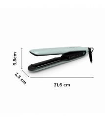Rowenta Випрямитель Thermoglide, темп.режимов-5, 150-230С, дисплей, ионизация, титан, светло-зеленый