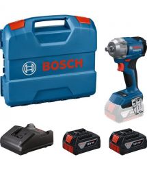 Bosch Гайковерт ударный Bosch IDS GDS 18V-350 18В 2x4А·час до 3400об·мин 85/200/350Нм квадрат 1/2" ЗП GAL 18V-20 кейс 1.1кг