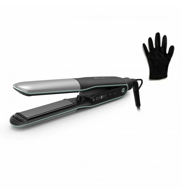 Rowenta Випрямитель Thermostyle, темп.режимов-5, 150-230С, дисплей, ионизация, керамика, титан, черно-серый