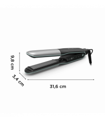 Rowenta Випрямитель Thermostyle, темп.режимов-5, 150-230С, дисплей, ионизация, керамика, титан, черно-серый
