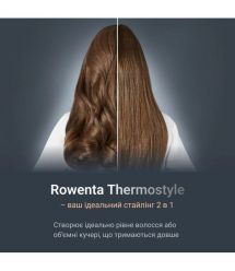 Rowenta Випрямитель Thermostyle, темп.режимов-5, 150-230С, дисплей, ионизация, керамика, титан, черно-серый