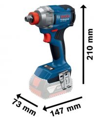 Bosch Гайковерт ударный Bosch GDX 18V-285 18В до 3600об·мин 285Нм квадрат 1/2" ЗП 1.1кг