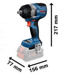 Bosch Гайковерт ударный Bosch GDS 18V-750C 18В до 3000об·мин 270/380/750Нм квадрат 1/2" 1.7кг без АКБ и ЗП