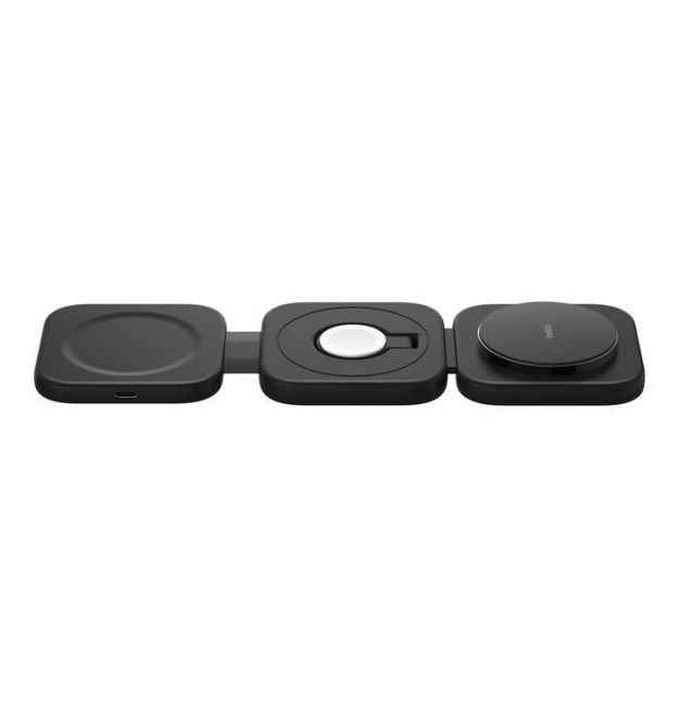 Belkin Беспроводное зарядное устройство 3in1 Travel Pad Wireless Qi2 15Вт, черный