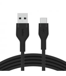 Belkin Кабель USB-A - USB-C силиконовый, с клипсой, 3m Black