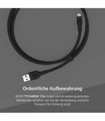 Belkin Кабель USB-A - USB-C силиконовый, с клипсой, 3m Black