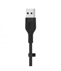 Belkin Кабель USB-A - USB-C силиконовый, с клипсой, 3m Black