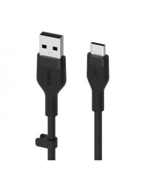 Belkin Кабель USB-A - USB-C силиконовый, с клипсой, 3m Black