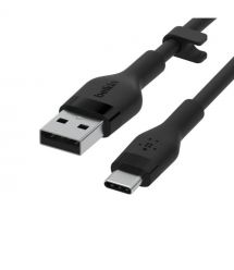 Belkin Кабель USB-A - USB-C силиконовый, с клипсой, 3m Black