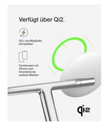 Belkin Беспроводное зарядное устройство 3in1 Magnetic Qi2 15Вт, белый
