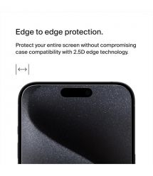 Belkin Защитное стекло для iPhone 15 Pro Max TemperedGlass (1 Pack)