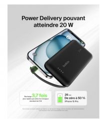 Belkin Портативное зарядное устройство Power Bank 10000мАч, 20Вт, USB-C, черный