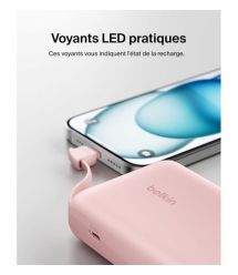 Belkin Портативное зарядное устройство Power Bank 10000мАч, 20Вт, USB-C, розовый