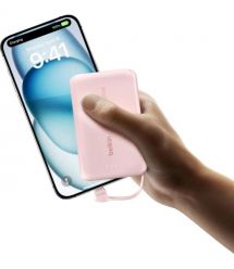 Belkin Портативное зарядное устройство Power Bank 10000мАч, 20Вт, USB-C, розовый