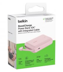 Belkin Портативное зарядное устройство Power Bank 10000мАч, 20Вт, USB-C, розовый