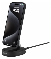 Belkin Зарядное устройство безпроводное 15Вт Stand Magnetic Qi2, черный