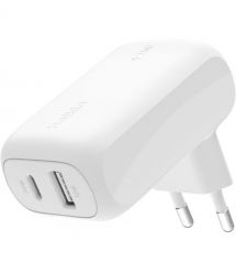 Belkin Зарядное устройство сетевое Home Charger 42Вт USB-C PD PPS 30Вт, USB-A 12Вт, белый